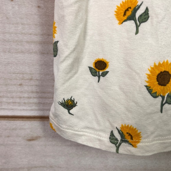 Kyte Baby Sunflower Bamboo T-Shirt and Bummies Set Cream Olive Green 4T - Picture 2 of 7